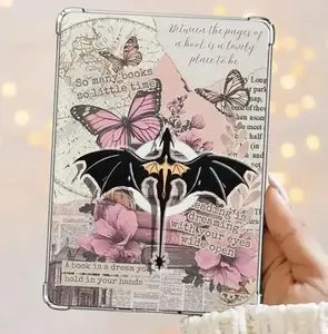 Tairn And Andarna Flying Fourth Wing Dragons Fantasy Romance Dragon Magnetic Kindle Grip Book Lover Cute Bookish Kindle Accessories Phone Holder PopSocket Phone Grip Magnetic Pop Socket Phone Grip