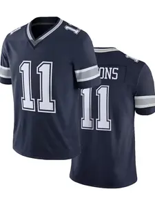 Plus Size American Football Jersey Soccer Uniform High Quality Embroidered Stitched Rugby Jersey Breathable Sports Top T-Shirts Athletic Tops #11 For Men All Seasons