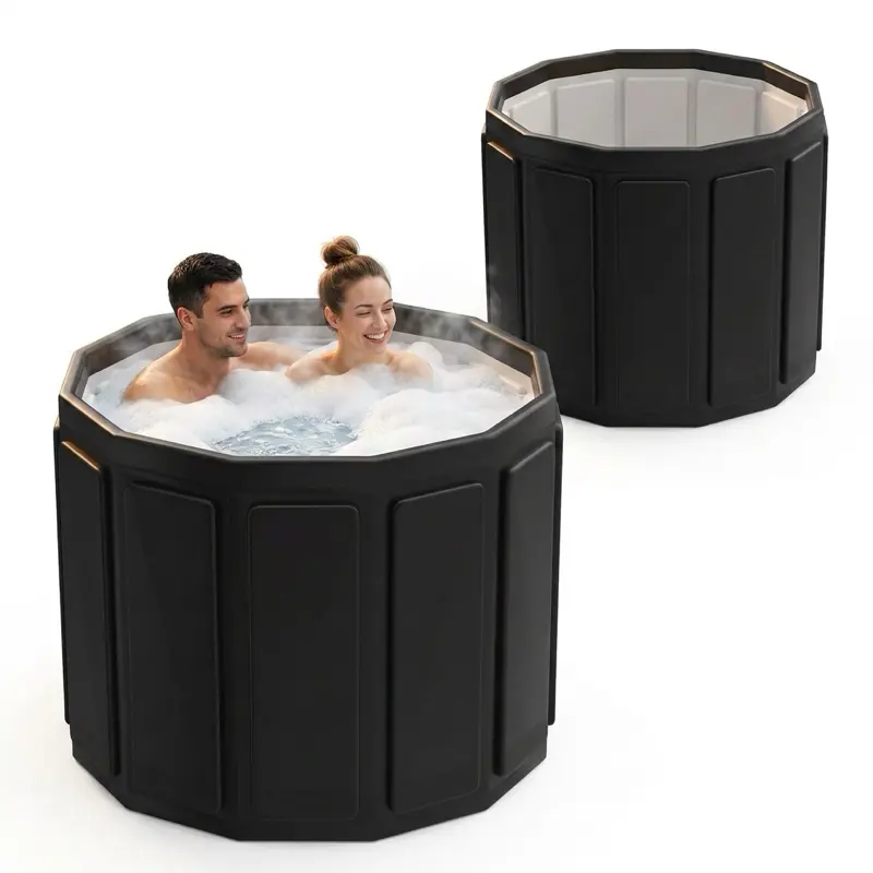 Portable Foldable Bathtub for Adults – Collapsible Soaking Tub for Hot Baths, Ice Baths & Home Spa, 6-Layer Insulated, Space-Saving Design