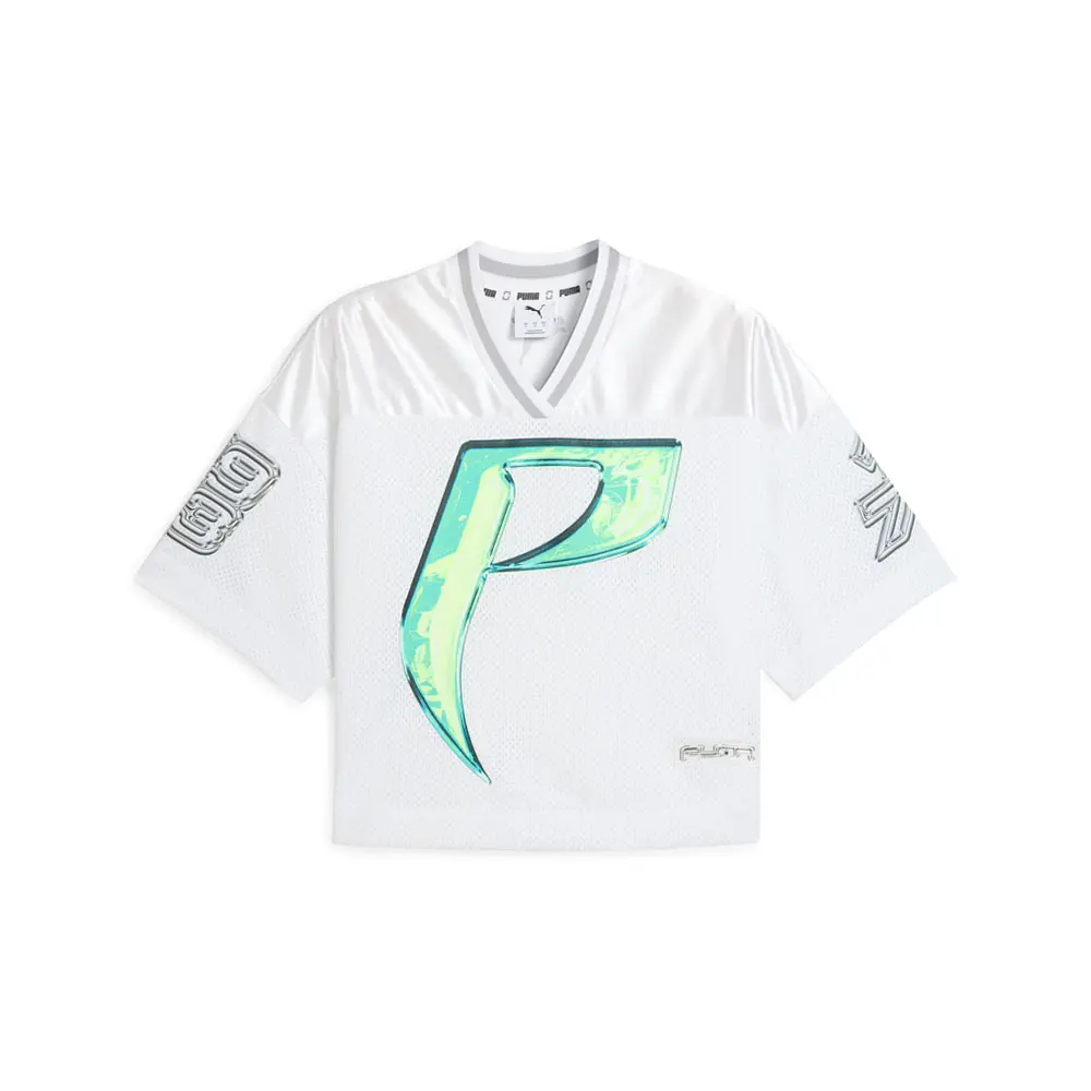 PUMA Womens Hoop Dreamz V-Neck Short Sleeve Replica Jersey Casual - White