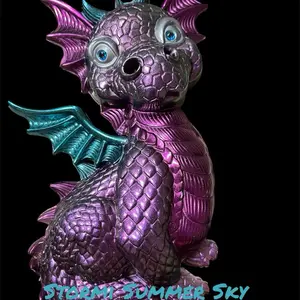 Storm Summer Sky Epoxy Resin Dragon Decoration Customizable Color Modern Artistic Aesthetic Personalized Home Decor Unique Crafted to Order
