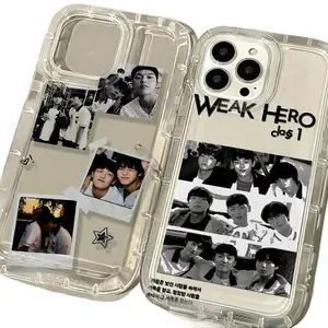 Trendy Fashion Weak Hero Class Phone Cases For iPhone 17 16 15 14 13 12 11 Promax Pro Air Plus Airbag Anti Fall Clear Transparent Shockproof Cover Protection Gifts For Christmas Halloween Birthday
