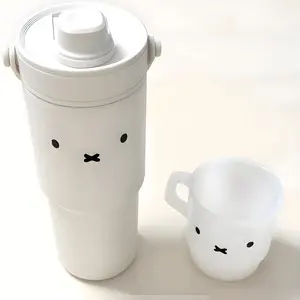 Kawaii Miffy Rabbit Emoji Creativity Stickers Cute and Traceless Cartoon Stickers Diy Cup Pinching Fun Stickers To Stick Freely
