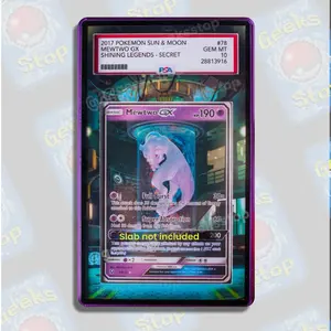 Mewtwo PSA Magnetic Display Case Extended Art
