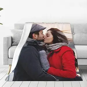 Customized Blankets with Photos Personalized Picture Collage Blanket Soft Using My Own Photos Custom Gifts for Valentines Day, Dad, Mom, Family, Friends, Couples