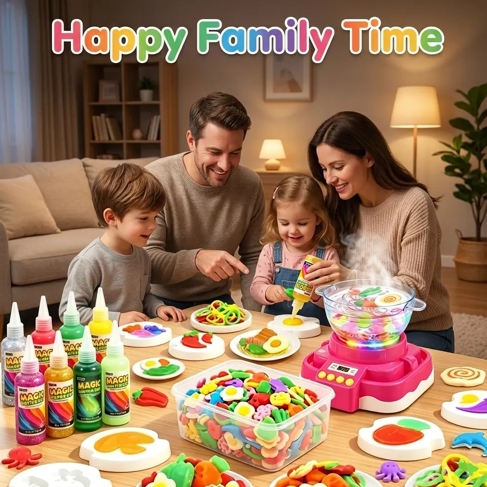 2-in-1 Magic Water Elf Toy Kit with Electric Hot Pot, Colorful Lights & Sound, DIY Squishy Water Gel Pets Aqua Fairy, Sensory STEM Craft Set with Color Coordination, Birthday Gifts for 3-8 Years Old Kids, Little Gifts For Girls, Gifts For Girls