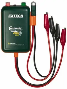 Extech CT20 Electrical Circuit Continuity Tester - 9V Power Supply, LED Display, Visual Feedback, All-Season Use, No Unnecessary Complexity