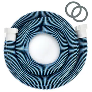 15ft 1 1/2" Pool Hose for Above Ground Pools 15ft Long Pool Pump Replacement Filter Hoses 1.5" EVA Swimming Pool Filter Hose for Filters Pumps, Saltwater Systems and Sand Filters