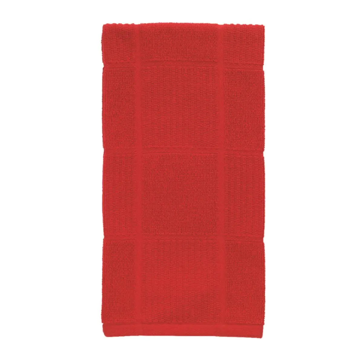 212 MAIN Red Cotton Kitchen Cleaning Cloths - Pack of 6, Reusable Towels, Machine Washable Cleaning Cloths, Soft Wipes