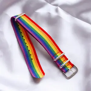 Nylon Rainbow Lesbians Gays Bisexuals Transgender Bracelets for Women Girls Pride Woven Braided Men Couple Friendship Jewelry