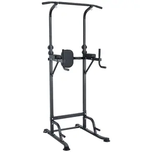 Power Tower Dip Station, Adjustable Pull Up Bar Stand with 400LB Capacity, Multi-Function Pull-Ups Strength Training Equipment for Home Gym