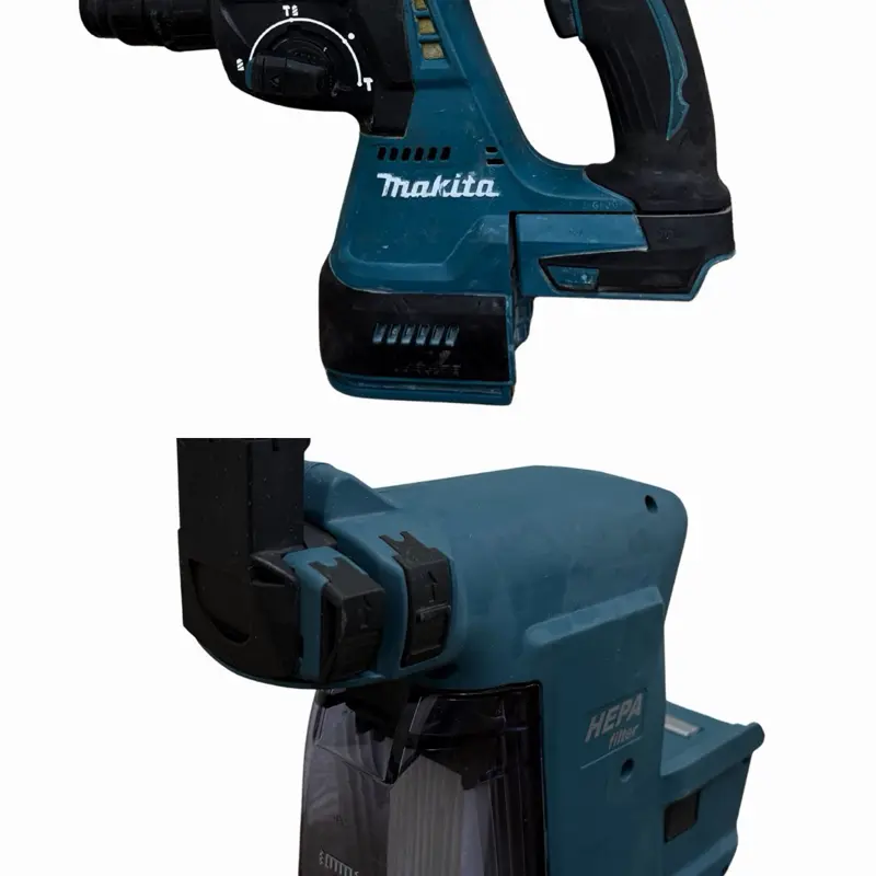 Makita Rotary Hammer with HEPA Filter Attachment