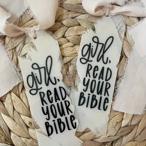 Read Your Bible Bookmark, Acrylic Faith Bookmark, Bible Bookmark, Book Accessories