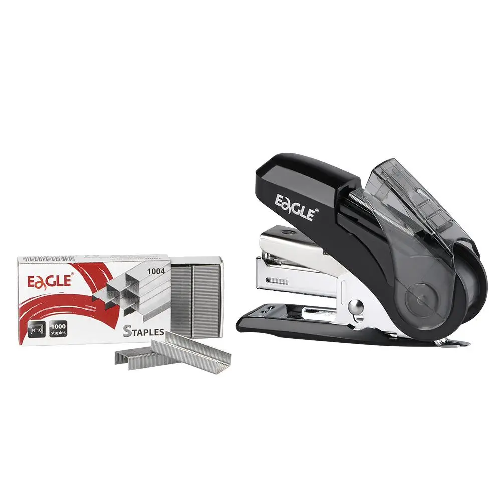 Manual Stapler Set, 1 Count Portable Stapler with 1000 Staples & 3 Counts Refills, Office Binding Supplies for Home School Dormitory, Office Stationery Supplies