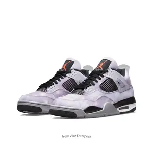 Amethyst Wave Accented High-Top Casual Shoes