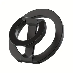 Magsafe Magnetic Finger Loop, Ultra-Thin Strong Magnet, 360° Rotating Wall Mount, Foldable Ring Phone Stand, Portable Alloy Desktop Holder, Magnetic Smartphone Holder, Magnetic Phone Grip, Adjustable Cellphone Holder