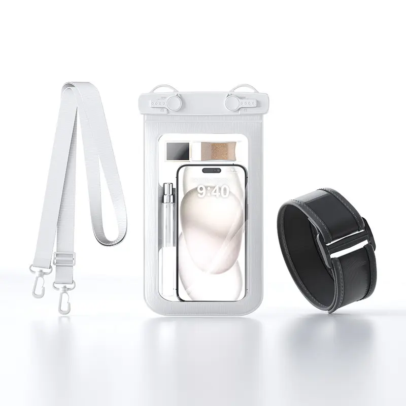 White (double hook with arm strap)