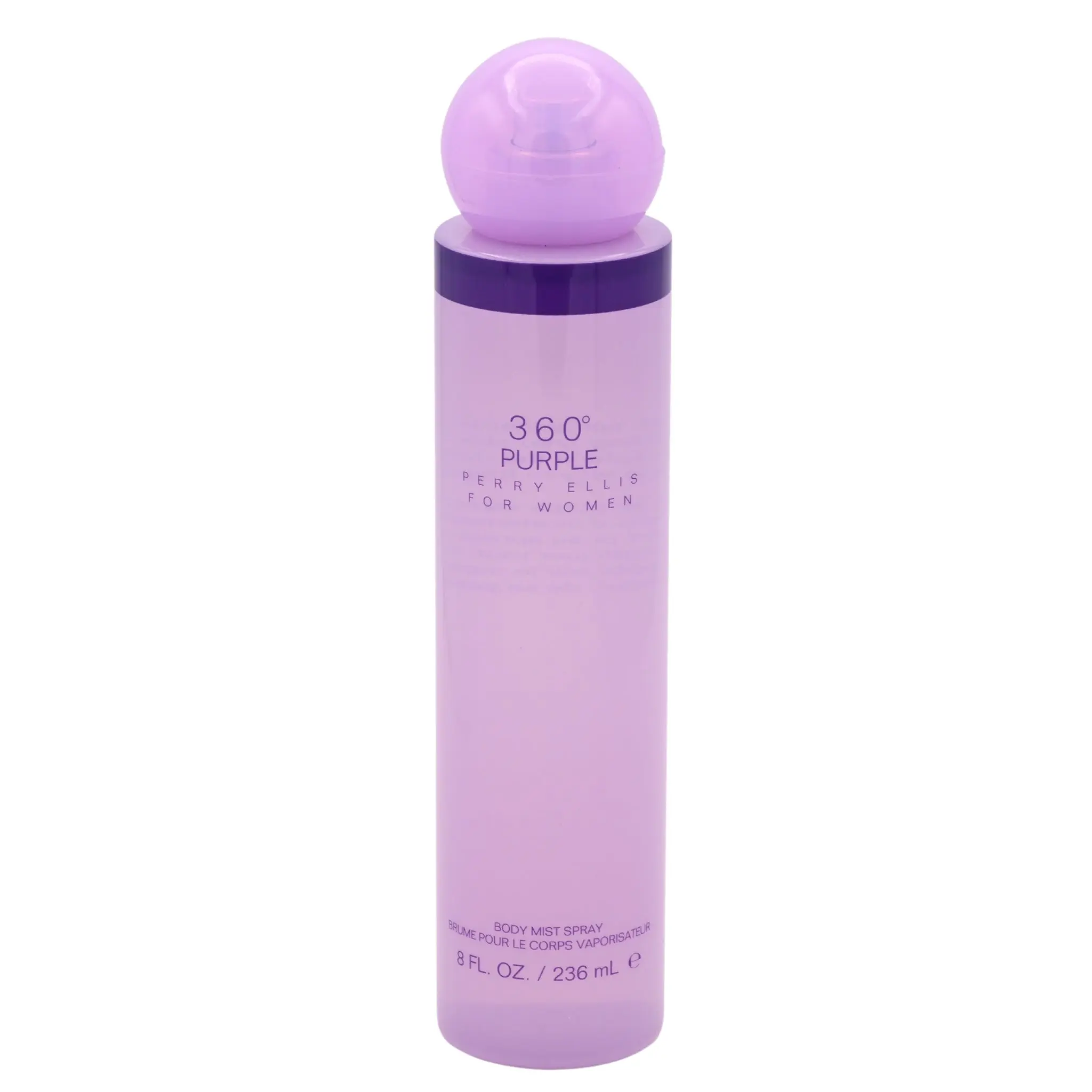 Perry Ellis 360 Purple Peach Women's Body Mist - 8 oz, Fruity Scents, Floral Rose Fragrance, Fresh Aroma, New Release, Floral Women's Fragrance, Fruit-Scented Women's Fragrance