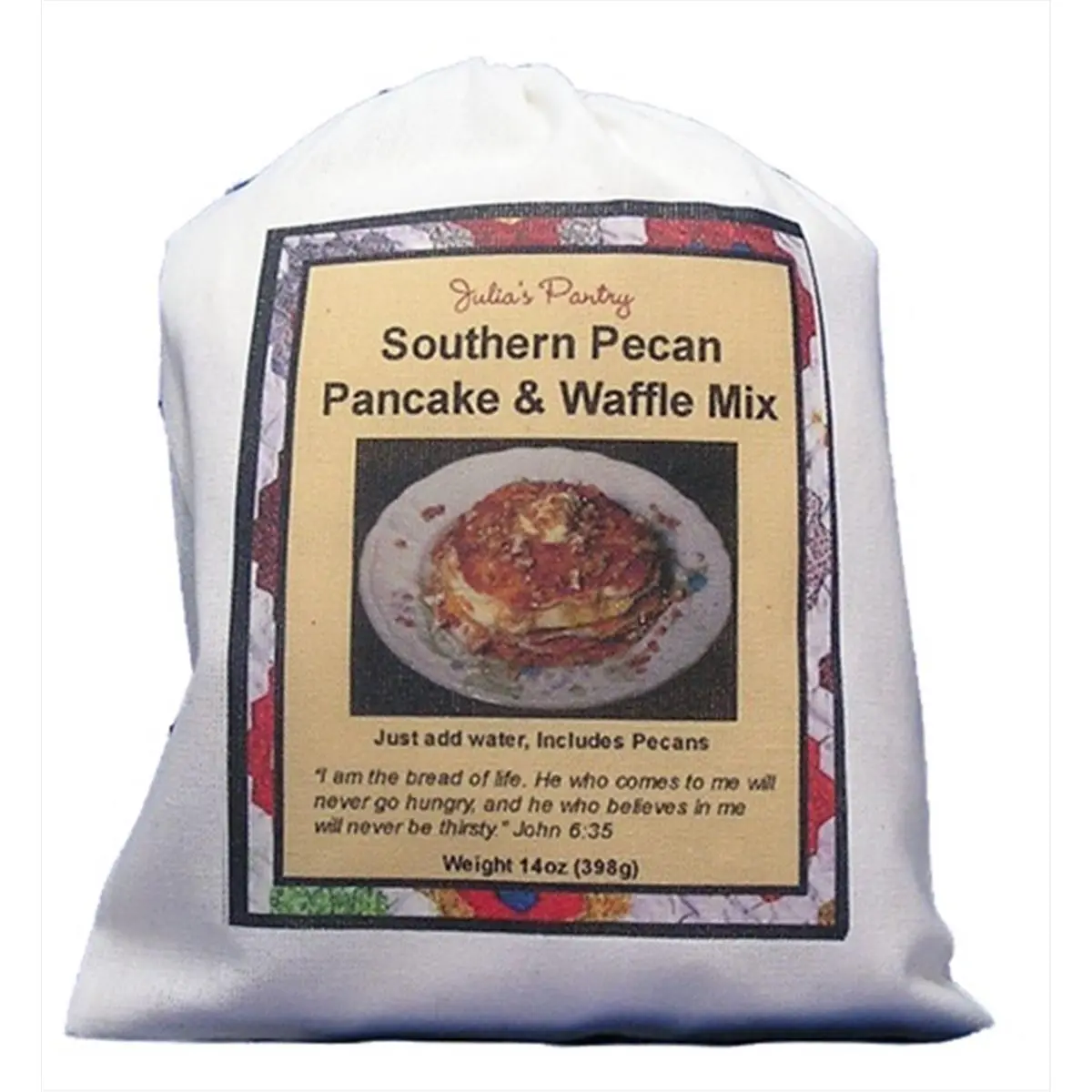 Julia's Pantry Bake-Ready Southern Pecan Pancake & Waffle Mix, 12oz Cloth Bag - Pack of 3