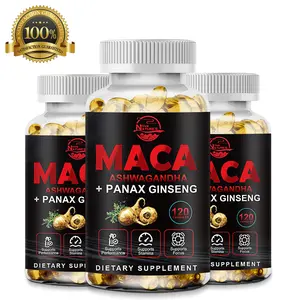 Nature's Live Maca Root Capsules - 120 Softgels - Non-GMO and Gluten Free - Support for Men's Health and Vitality - Vegan, Dietary Supplement
