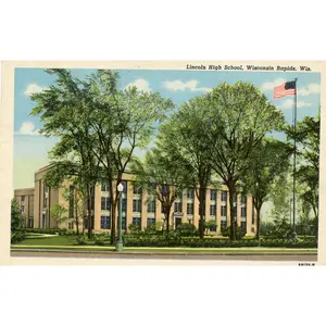 Lincoln High School, Wisconsin Rapids, WI [Postcard]