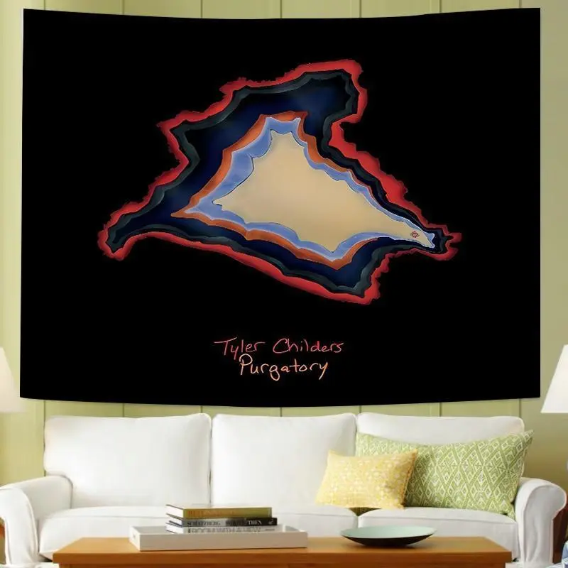 Tapestry  Country Music Tapestry  Purgatory Design, Polyester Wall Hanging for Bedroom or Party Decor Lightweight Decorative  tapestry Minimalist 80*60In