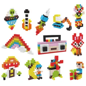 PicassoTiles 400pc Magnetic Tiles Mini Pixel Puzzle Cubes