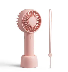 GAIATOP Mini Portable Fan, Small Yet Powerful, Cute 3-Speed Handheld & Desktop Fan with Base, Lightweight USB Rechargeable, Perfect for Travel, Lash Makeup, Summer Gift for Girls & Women for School Fans