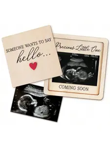 Pregnancy Reveal Gift Set Ultrasound Photo Frame Surprise Box Baby Arrival Announcement Keepsake For Grandparents Husband Family Friends
