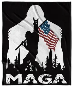 YETI MAGA Design #3 Super Plush Velveteen Blanket