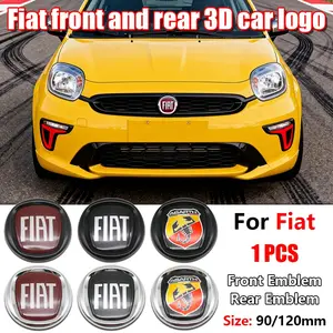 Fiat Car 95mm/120mm Front Rear Emblem Badge, Fits 500/panda/punto Models, Full Range Vehicle Accessories, Car Vehicle Decoration, Ca Prop 65 Compliant