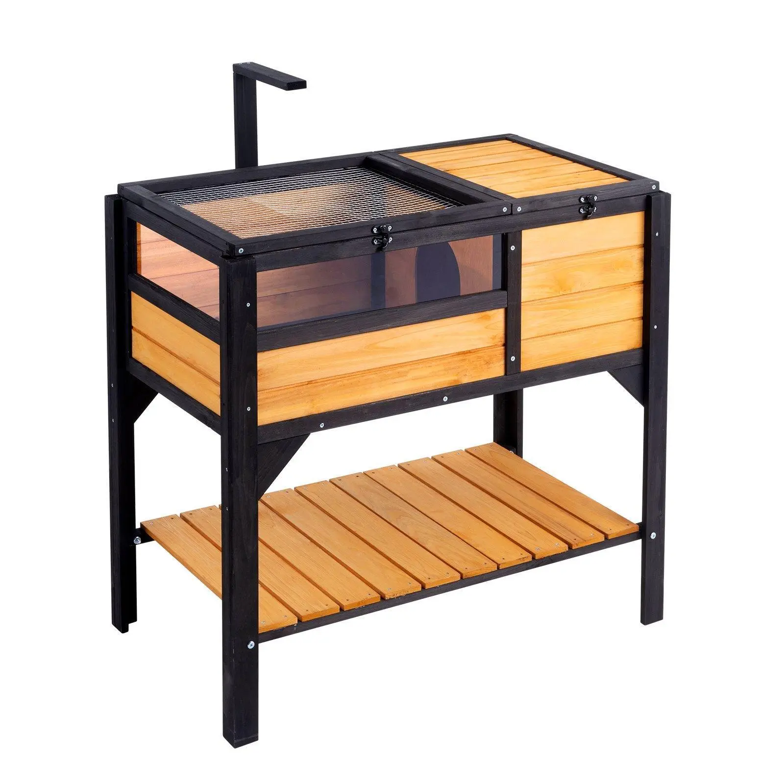 【SummerFinds】VEVOR Wooden Tortoise House Tortoise Habitat Indoor & Outdoor for Lizards Snakes