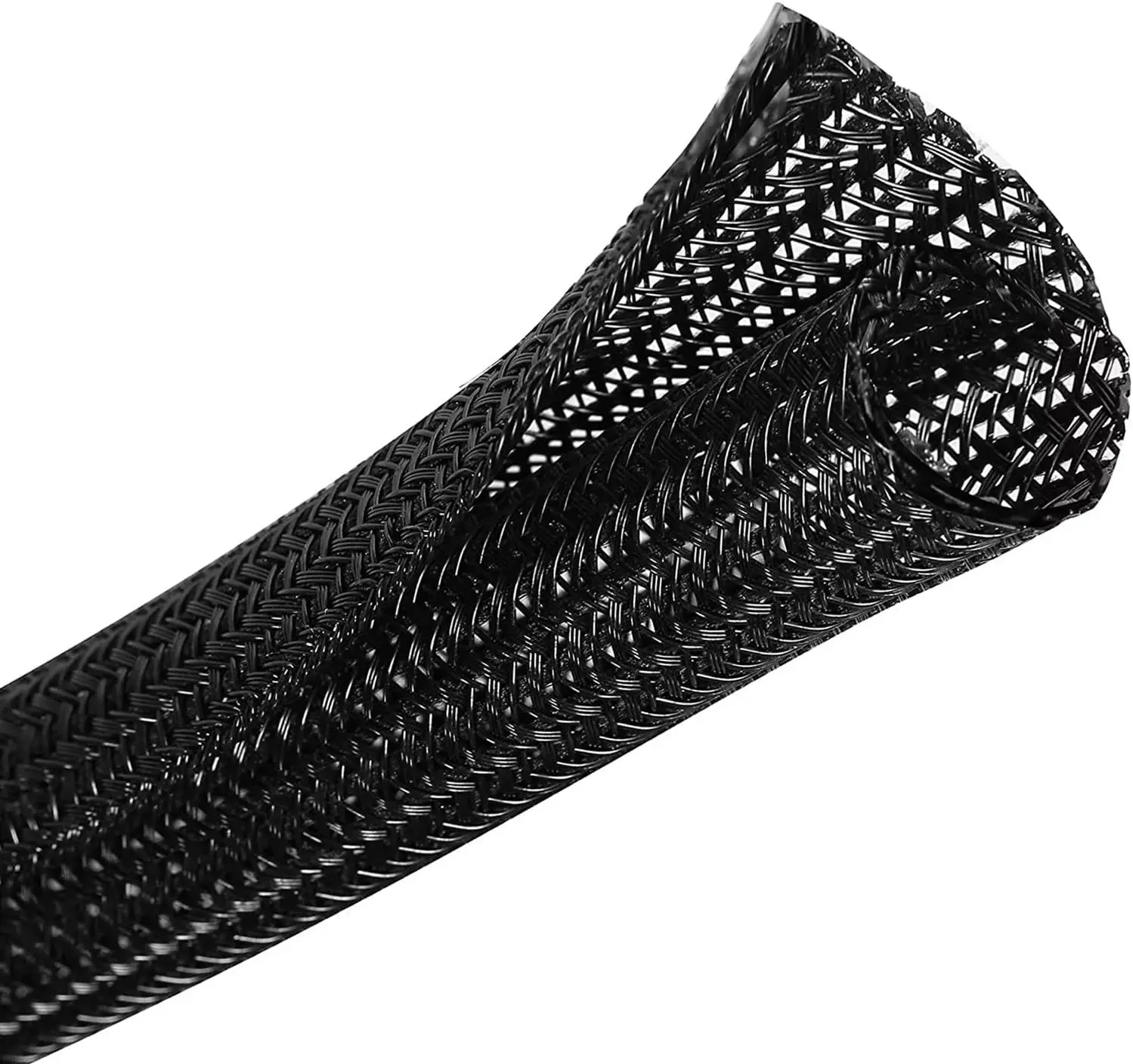 25ft 1/2 inch  Sleeve, Wire Loom Twire Protector tubing for USB , Cord Wraps for Electrical Cords, Audio Video ,  Sleeves Cord Management Protect  Chewing