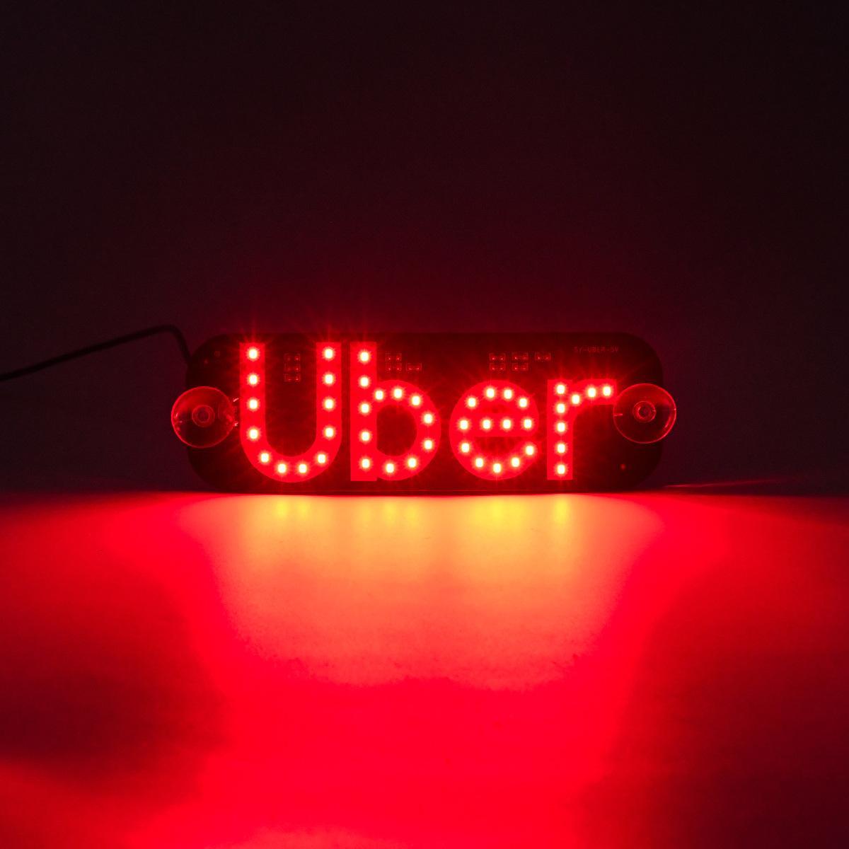 LED Driver Sign  USB Rechargeable Light for Rideshare Drivers