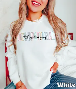 Occupational Therapy Short Sleeved T-SHIRT / Sweatshirt , Occupational Therapist , OT Student Grad Gift Cotton Fabric Sleeve