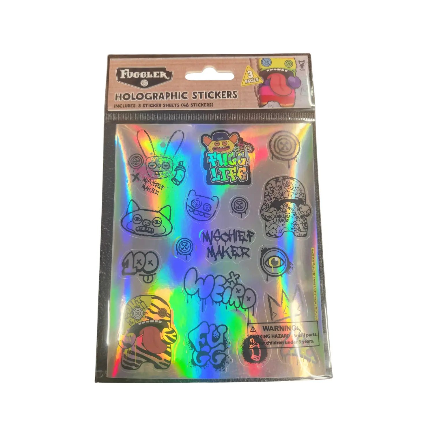 ZURU Fugglers Holographic Sticker Sheets Series Sealed