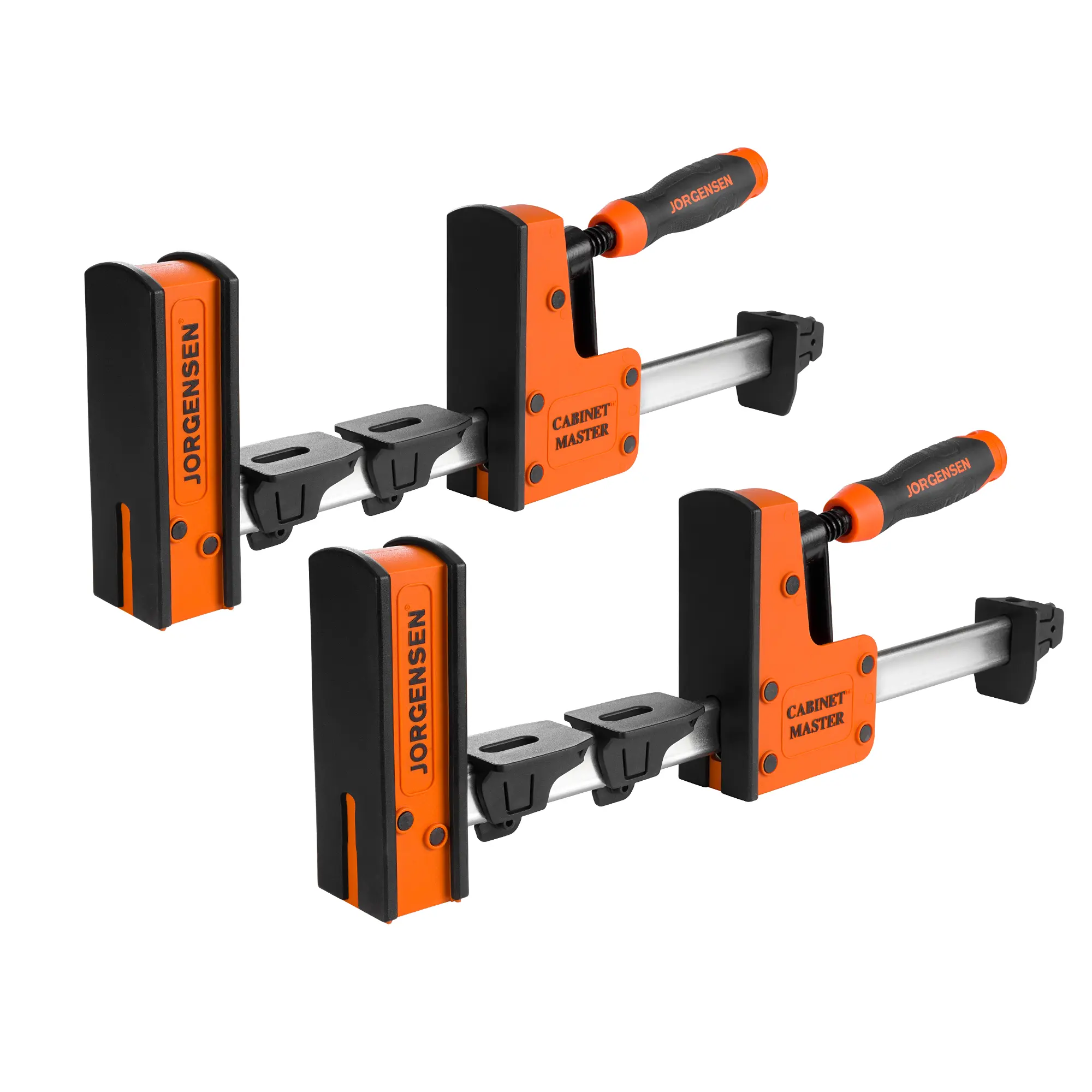 #fathersdaygift JORGENSEN 12-50 Inch Parallel Bar Clamp, Heavy-Duty Cabinet Master Clamp for Woodworking Glue-Up, 2200 lbs Force, Quick Release, Spreader Function, 2-Pack