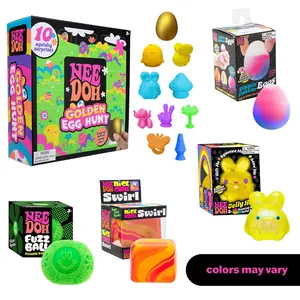 Easter Style Squishy Toy Bundle - Original Retail Packaging Sensory Stress Balls for Kids & Adults - Easter Basket Stuffers - Various Textures & Fillings - Ages 3+ Perfect Best Easter Gift for boys girls