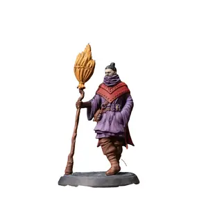 Mad Scholar Cedric Stormweaver 3D Resin Miniature Figure - Handcrafted, Paintable, Customizable Premium Print for DnD Tabletop RPGs, Fantasy Home Decor Collectibles