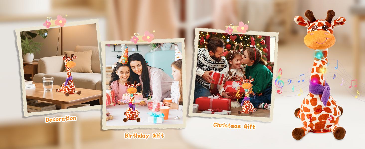 BETTY21 Dancing Talking Giraffe Toys - Electronic Musical Plush Rattle for Kids - Repeat What You say - Parent Time-saving Toys - Children's Day & Birthday Gift With DealsForYouDays BETTY21 Dancing Talking Giraffe Toys - Electronic Musical Plush Rattle for Kids - Repeat What You say - Parent Time-saving Toys - Children's Day & Birthday Gift With DealsForYouDays