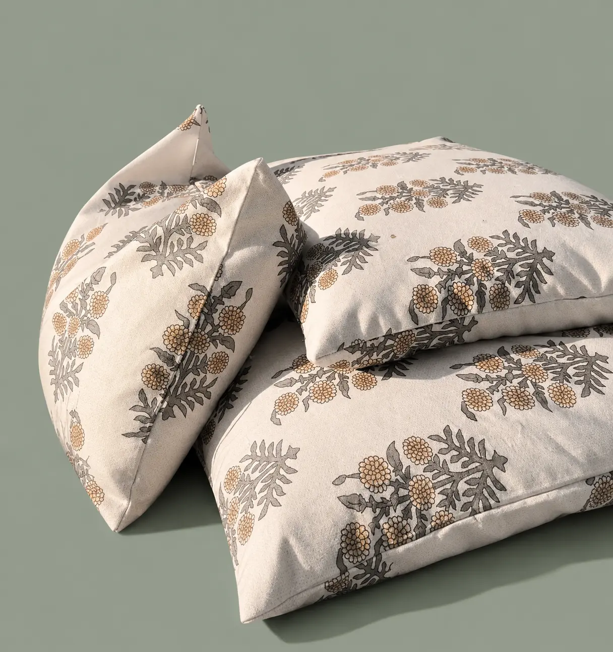Handmade Buckwheat Neck Pillow with Floral Cotton Cover - Adjustable Firmness, Breathable, Eco-Friendly, Neck Pain Relief - Suitable for Side/Back Sleepers - 3 Sizes: Small (12"x16"), Medium (14"x20"), Large (20"x26"), Buckwheat Neck Pillows