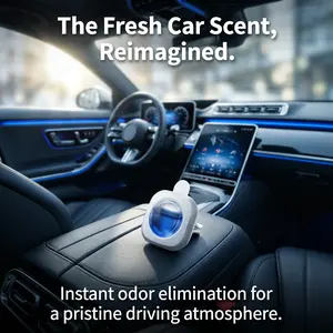 HUAFA Car Air Freshener Vent Clips – Long Lasting Fresh Scent, Odor Eliminator for Cars, Strong Fragrance Automotive Air Freshener, Essential Oil Diffuser Clips for Women & Men, 4 Pack
