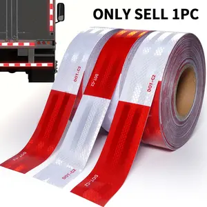 2 Inch x 65 Feet Reflective Sticker Decal, Waterproof Self Adhesive Tape, Suitable for Trailers, Trucks, Vehicles and Roads, Boats, Signs and Safety Marks, Car Accessories