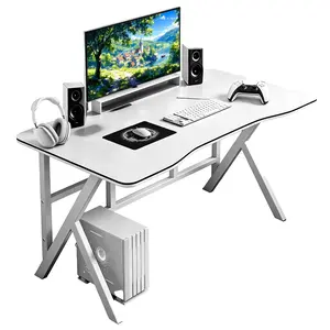 40-Inch Ergonomic Gaming Desk - Carbon Fiber Top, K-Shaped PC Workstation, Large Black Desk for Gaming, Home Office Furniture, Desks For Gaming outdoorfun