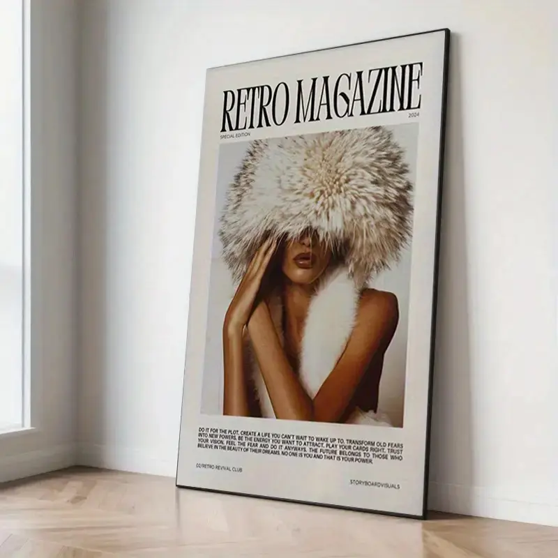 Vintage Magazine Style Ink Art Prints - Modern Classic Fashion Murals with Abstract Marble & Modern Abstract Design, Home Wall Decor for Living Room, Indoor-Outdoor Use, Perfect All-Season Gift, Abstract Marble Pattern