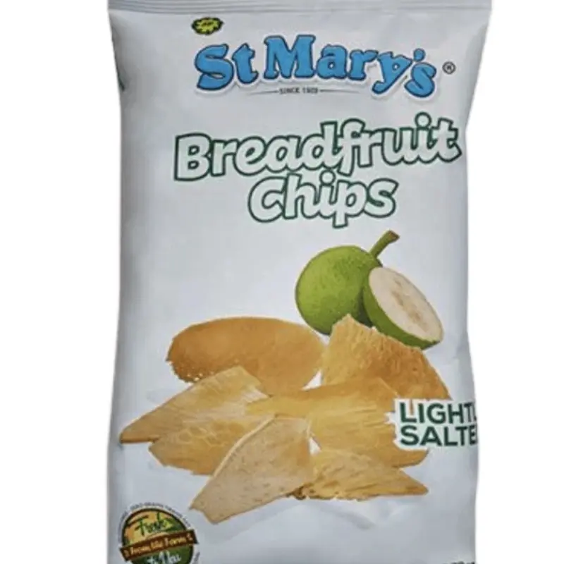 St Mary's Breadfruit Chips 4 Pack Bundle Lightly Salted Snack Food