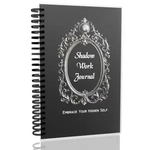 A5 Shadow Work Self Improvement Journal Notebook, Vintage Paper, Compact Office Stationery with Reflection & Mindfulness Prompts for Exploring Emotions, Fears, Growth, Tracking Thoughts, Dreams, Patterns & Self Awareness Healing