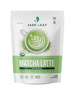 Matcha Organic Café Style Sweetened Latte Premium Barista Crafted Mix Original Authentically Japanese - Mixed Beverage Nata Organic Matcha Drink