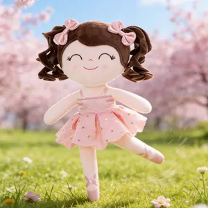 Gloveleya Ballerina Doll My First Recital Gift for Girls Soft Plush Ballet Princess Toy Perfect Performance Award & Keepsake for Little Dancers Cuddle Stuffed Animal for Toddlers 0-6 Years