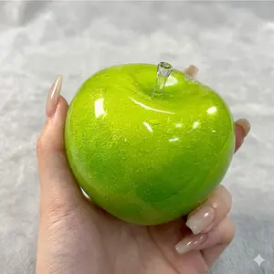 Green Apple Slushie Squishy Fidget Toy, Crunchy Moldable Non-Rebound Sensory Stress Reliever for Medium Grip Strength & Hand Therapy